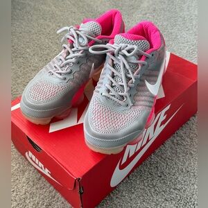 Nike air vapormax sneakers shoes pink gray 7